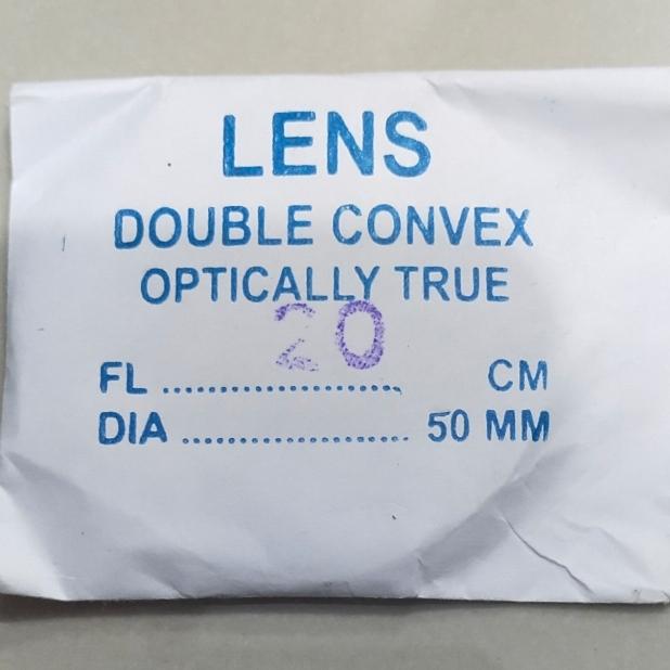 Gambar Lensa Double Convex/Lensa Cembung - Fokus 20 cm dari Inlo.alkes undefined Tokopedia