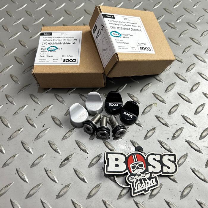 Gambar Mirror Hole Cap Monel Tutup Spion Soca Vespa Sprint Primavera GTS S LX - SILVER dari Boss Vespa undefined Tokopedia