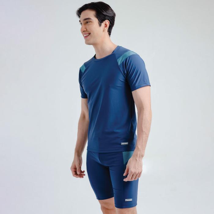 Gambar Neowave Aaron Men Short Sleeve Rashguard, Atasan Baju Renang Pria - Moonlight Ocean, 2XL dari leevierractive undefined Tokopedia