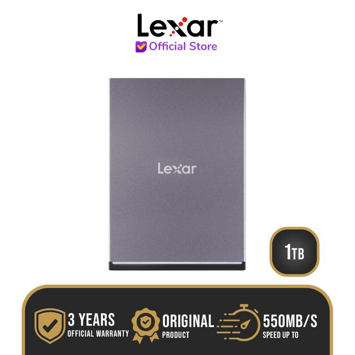 Gambar Lexar SL210 SSD External Portable 1TB - 1 TB USB-C 3.1 dari Lexar Indonesia Official undefined Tokopedia