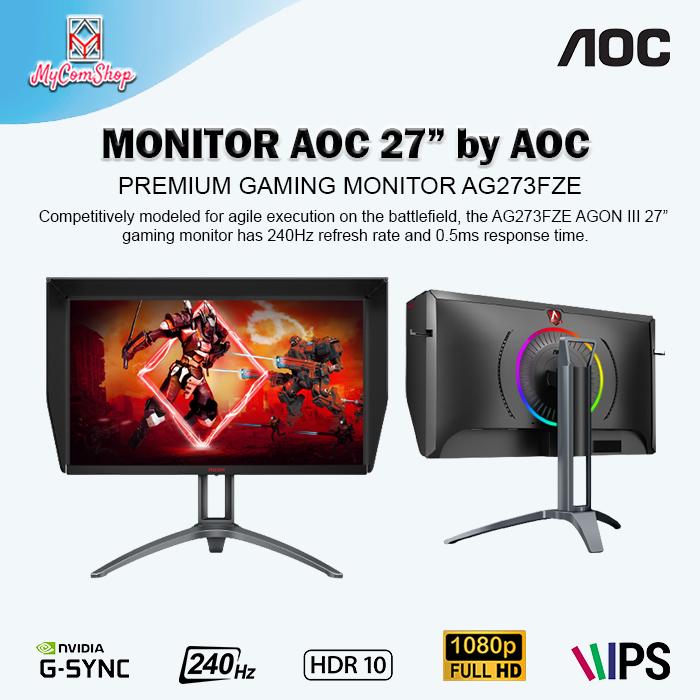 Gaming Monitor Agon 27 144hz 1440p AOC AGON 27-inch 2560 × 1440p
