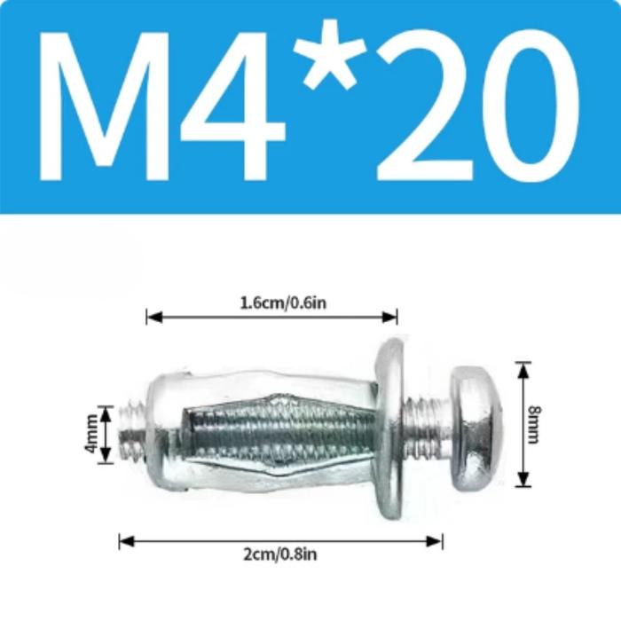 Gambar JACK NUT M4/M5/M6/M8 - METAL RIVET NUT - PETAL NUT - ENIGMAZONE - M4*20 dari Enigma Zone undefined Tokopedia