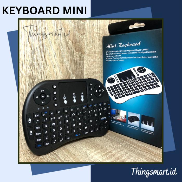 Gambar KEYBOARD Mini Wireless Handheld Keyboard Tv Box Android Smart Tv Pcs - NO BACKLIGHT dari Thingsmart ID undefined Tokopedia