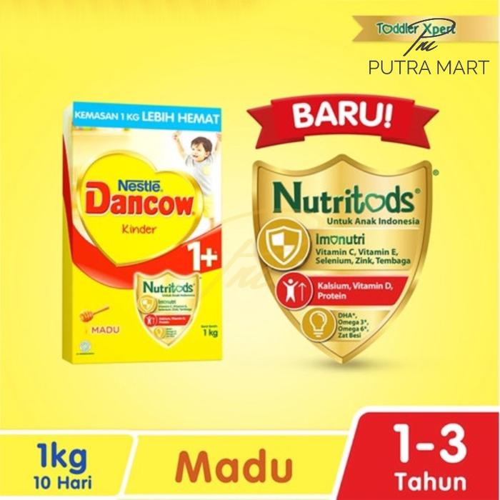 Gambar Nestle DANCOW 1+ Madu / Vanila Susu Anak 1-3 Tahun Box 1Kg - Madu dari PUTRA-MART. undefined Tokopedia