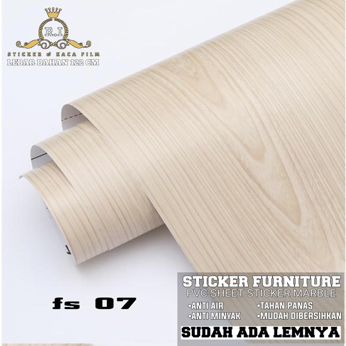 Gambar PVC Sheet Urat Kayu Serat Pelapis Lemari Lapisan Meja Furniture - FS07 dari WALLSTICKER R.I undefined Tokopedia