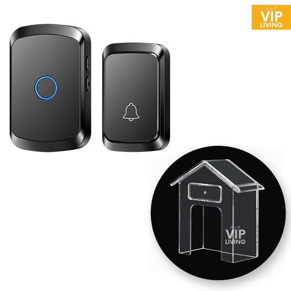 Gambar THOME Bel Rumah Tanpa Kabel Wireless Waterproof Door Bell ( A5 ) - A5 Black, Tanpa Cover dari VIP Store Global undefined Tokopedia