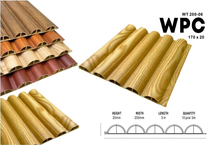 Gambar WPC WALL PANEL/WALL PANEL/WPC LAMINASI MOTIF TERBARU - WT-200-06 dari CV. WINDO JAYA undefined Tokopedia