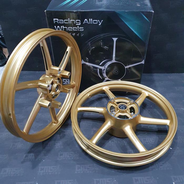 Gambar Velg Velek Racing CNC 622 P6 R17 Honda Sonic Supra GTR ABS - Gold dari Cemerlang6Brothers undefined Tokopedia