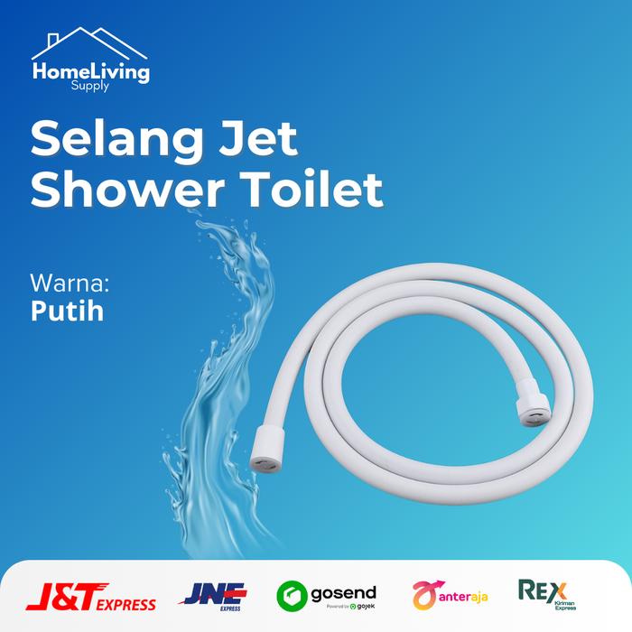 Gambar Selang Jet washer. Selang Shower Spray Toilet.kedua ujung ring besi - Ekonomis dari HOMELIVING SUPPLY undefined Tokopedia