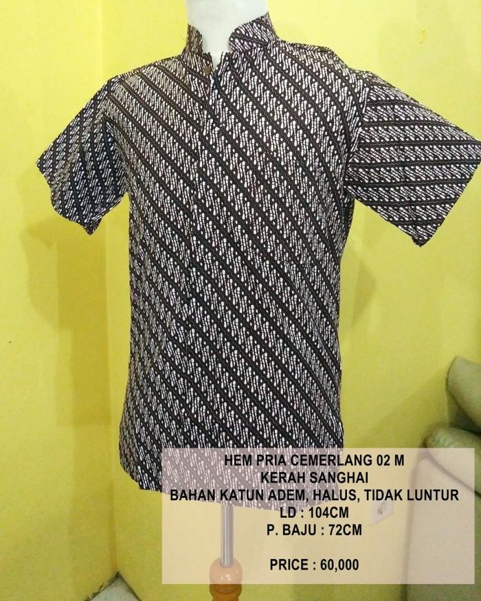 Gambar HEM BATIK PRIA SIZE M SALE CUCI GUDANG - CEMERLANG 02 dari kadobonekalucu undefined Tokopedia