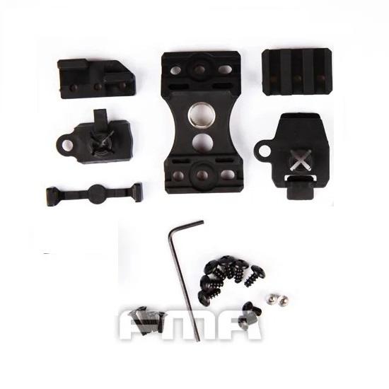 Gambar Unity Tactical Reps KNUCKL Helmet Flashlight Camera Mount Dudukan Helm - BLACK dari CUTTING EDGE TAC undefined Tokopedia