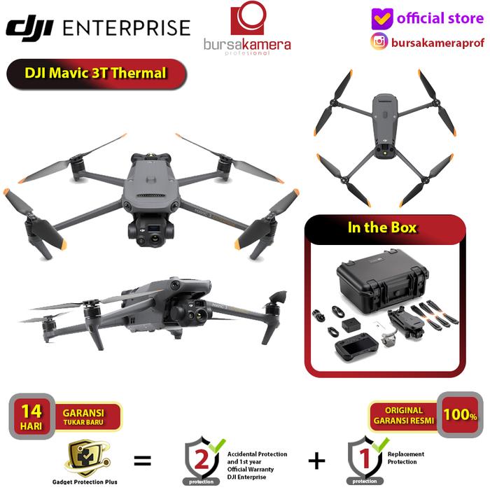 Gambar DJI Mavic 3 Thermal DJI Mavic 3T Enterprise Drone Kamera GARANSI RESMI - Standar Box dari Bursa Kamera Profesional undefined Tokopedia