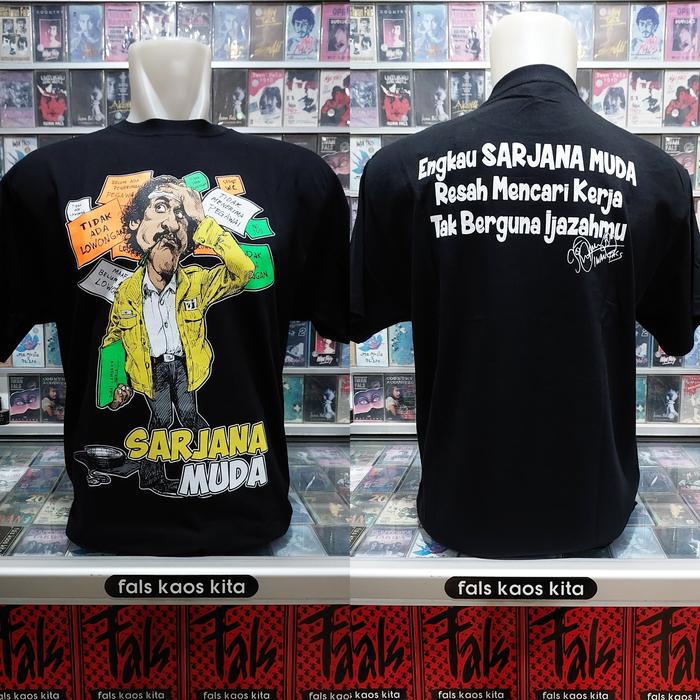 Gambar kaos iwan fals sarjana muda - XL dari FALSKAOSKITA undefined Tokopedia