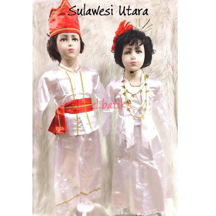 Gambar Pakaian Adat Sulawesi Utara (SMP-Dewasa) dari EL BATIKS undefined Tokopedia