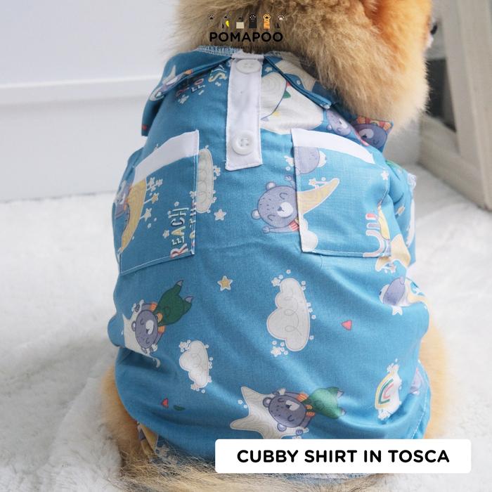 Gambar POMAPOO - Kemeja Kucing dan Kemeja Anjing Cubby Shirt & Dress - SHIRT TOSCA, CUBBY - XXL dari Pomapoo undefined Tokopedia