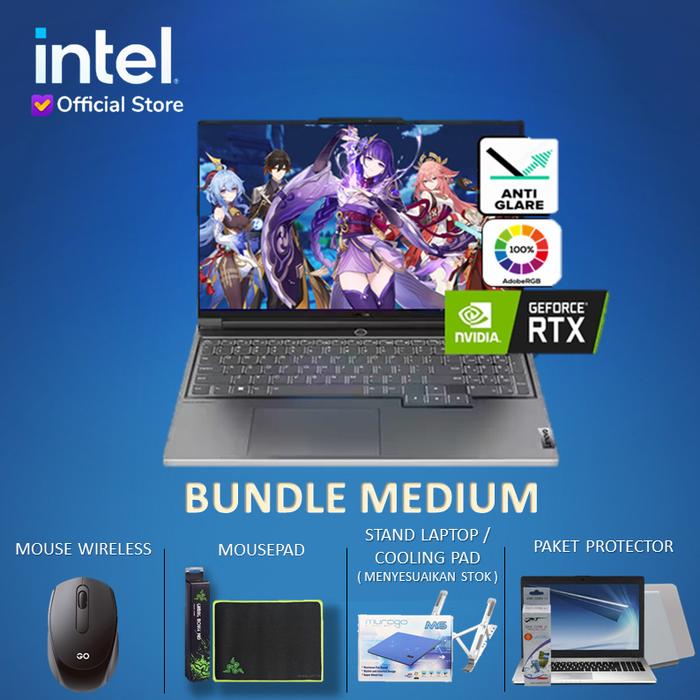 Gambar Lenovo Legion Slim 7i - RTX4070 I9 13900H 32GB 1TB SSD 16" IPS 165Hz - BUNDLE MEDIUM, Windows 11 PRO dari INTEL STORE ID undefined Tokopedia
