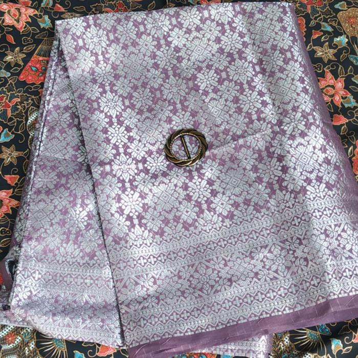 Gambar Rok Lilit Songket Tenun Bawahan Kebaya - LAVENDER dari Niaga Belanja Online undefined Tokopedia