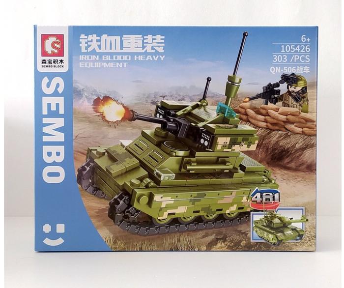 Gambar Sembo Block Iron Blood Heavy Military Tank 4in1 Brick - 105426, Bandung dari Arisu Online Shop undefined Tokopedia