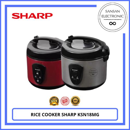 SHARP RICE COOKER 1.8 LITER KS-R18MS PP/PK/BR/GY KSR 18 MS