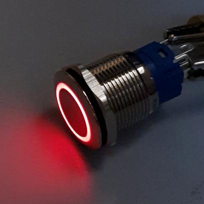 Gambar Push Button Switch 22mm +Led - Merah dari mega gemilang glodok undefined Tokopedia