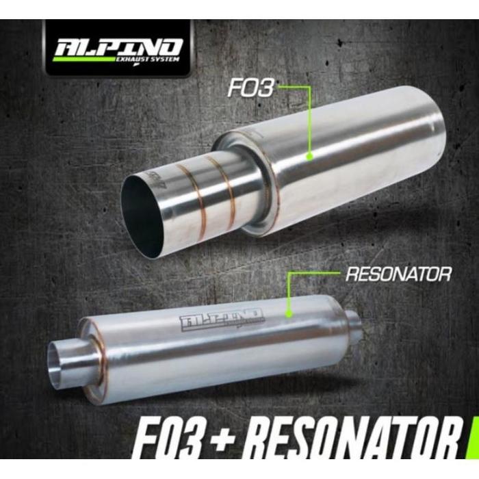 Gambar knalpot racing mobil merk alpino exhaust f03 besar polos+Resonator dari blantik43 undefined Tokopedia