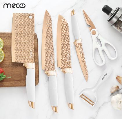 Gambar Mecoo 6 in 1 Antibacterial Knife Set - White dari crownieshop93_NEW undefined Tokopedia