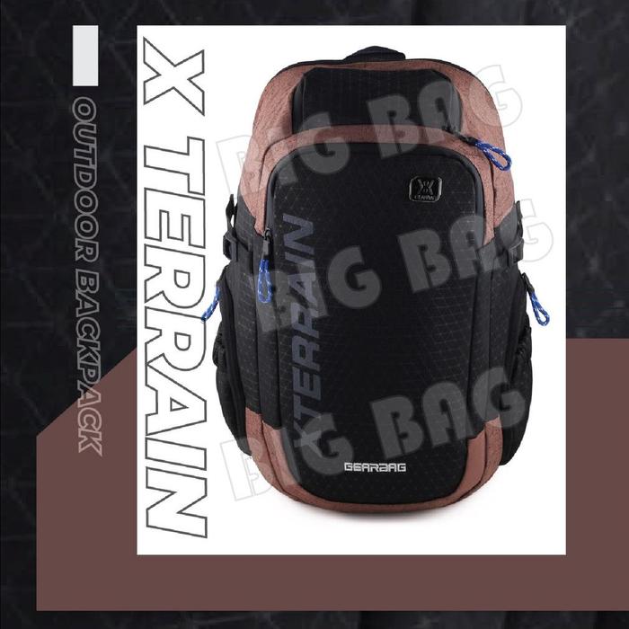Gambar Tas Ransel Outdoor Pria Gear Bag 13113 - X Terrain Laptop Backpack + - BROWN dari sasafu undefined Tokopedia