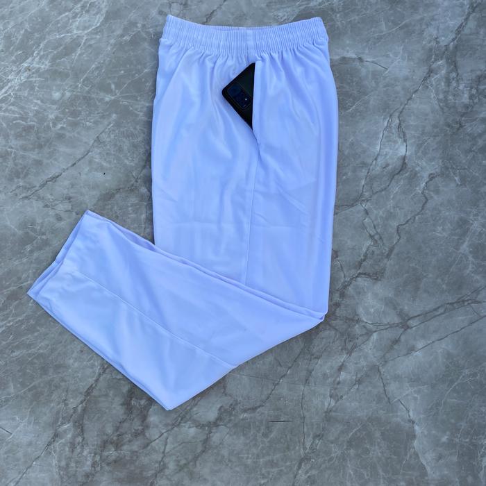 Gambar Celana Panjang Training pria wanita Putih senam aerobic - putih Ekomonis, M dari Oase Olahraga undefined Tokopedia