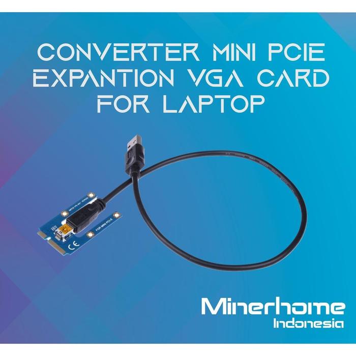 Gambar Converter Mini PCIE to Riser untuk VGA External Laptop - Mini PCIE dari bolaindonesia undefined Tokopedia