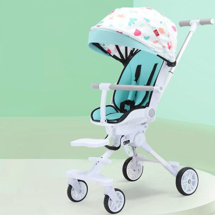 Gambar Baby Magic Stroller 180 Rotating Kids Stroller Two Way Magic Strollers - 21 white dari ROGUN STORE11 undefined Tokopedia