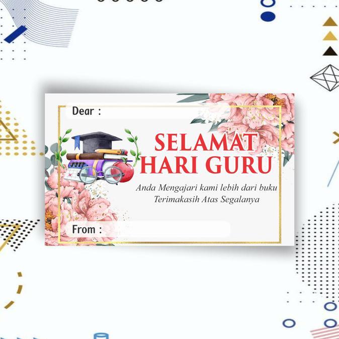 Gambar Kartu Ucapan Selamat Hari Guru/Teacher Day/Happy Teacher Day - D1 dari ceria store10 undefined 3 Tokopedia