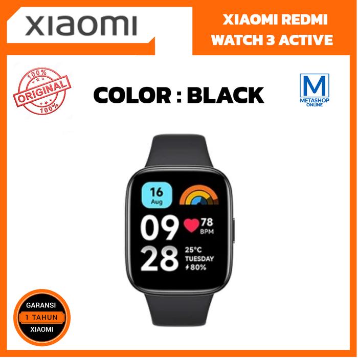 Gambar XIAOMI REDMI MI Watch 3 Active Smartwatch Jam Tangan Pintar Bluetooth - Black dari Metashop Online undefined Tokopedia
