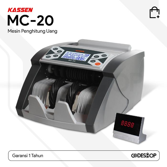 Gambar Mesin Penghitung Uang - Alat Hitung Uang Money Counter - KASSEN MC-20 - Kassen MC-20 dari Codeshop Surabaya Barat undefined Tokopedia
