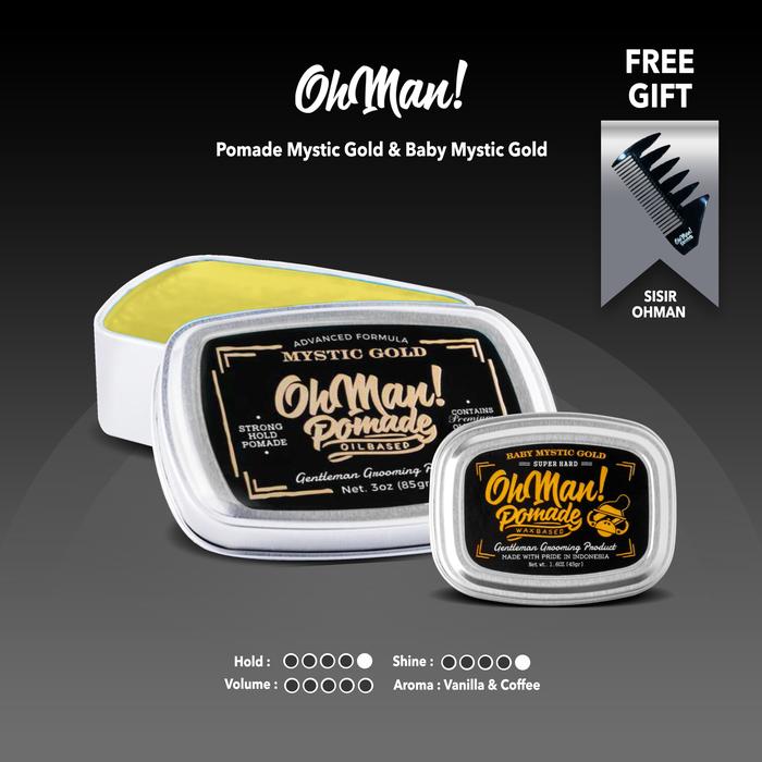 Gambar SPECIAL BUNDLING! OhMan Mystic Gold 85GR + Baby OhMan 45GR FREE SISIR dari Ohman Store undefined Tokopedia