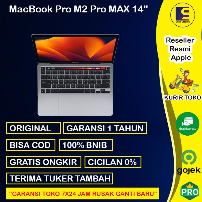 Gambar (IBOX) Macbook Pro M2 Pro MAX 14" 2023 1TB 512GB SSD Ram 16GB 32GB - INTER PRO 512GB, GREY dari Studio Gadgetid undefined Tokopedia