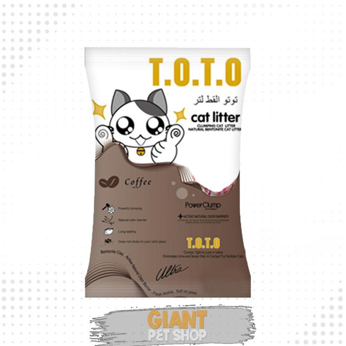 Gambar Pasir Kucing TOTO 25L | Pasir Gumpal Wangi T.O.T.O - Gojek Grab - coffee dari Giant Pet Shop Depok undefined Tokopedia