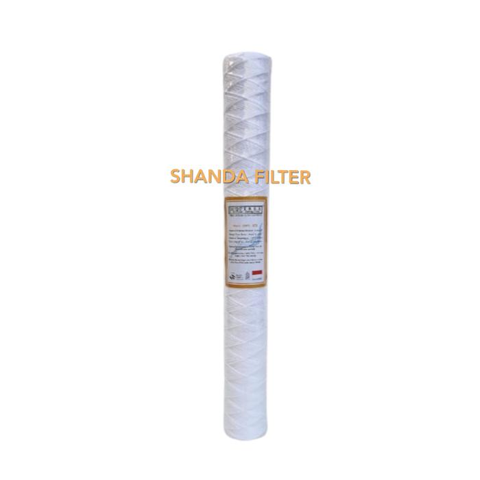 Gambar Cartridge Benang Puretrex Filter Air 20"/String Wound 01/05/10 Micron - 05 Micron dari shandafilter undefined Tokopedia