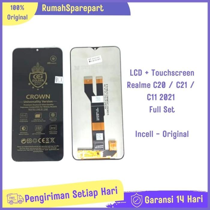 Gambar LCD + Touchscreen Realme C20 / C21 / C11 2021 Ori Full Set - Golden Crown dari RumahSparepart- undefined Tokopedia