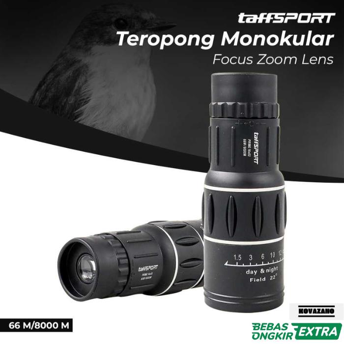 Gambar Teropong Monokular Jarak Jauh Focus Zoom Lens 66 M/8000 M Original dari Kovazano Store undefined Tokopedia