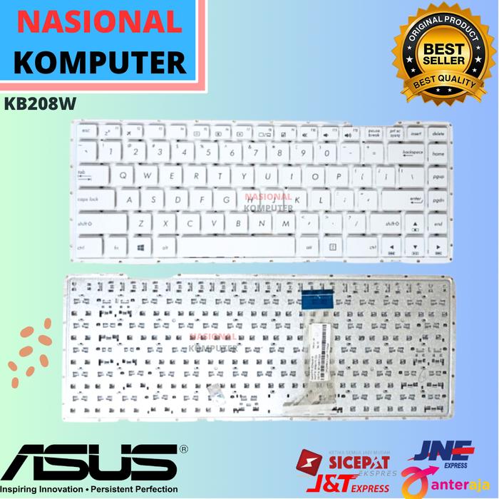Gambar Keyboard Laptop Asus X453, X451, X451ca, X451ma, X452, X452md, X452ep - Putih dari Nasional Komputer undefined Tokopedia
