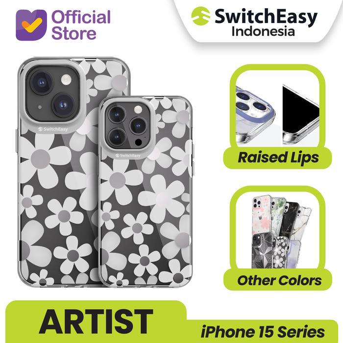 Gambar Case iPhone 15 Pro Max Plus SwitchEasy Artist Magsafe Slim Casing - Fleur, 15 Pro Max dari SwitchEasy Official undefined Tokopedia