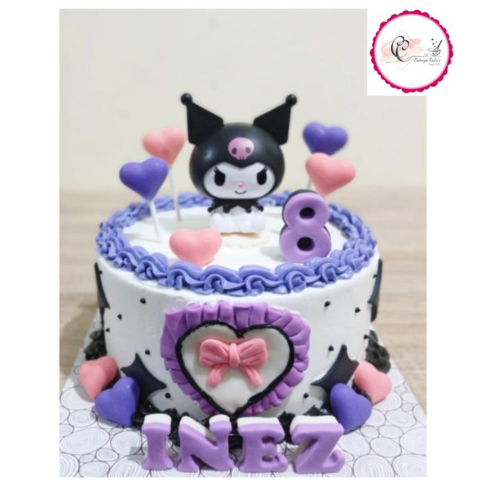 Jual Kuromi Cake / Kue Ulang Tahun Karakter Kuromi / Kue Ultah Kuromi