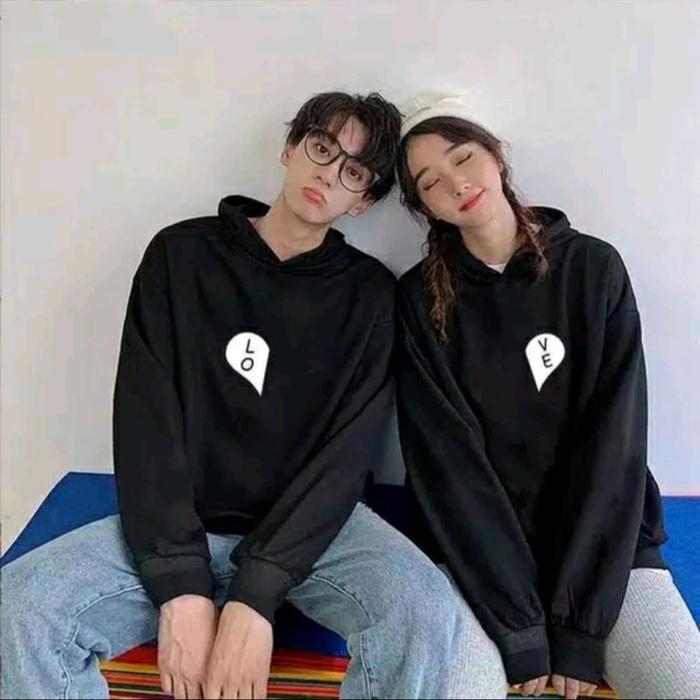 Jual Jaket Hoodie Couple Big Size (S-7XL) Sablon COUPLE