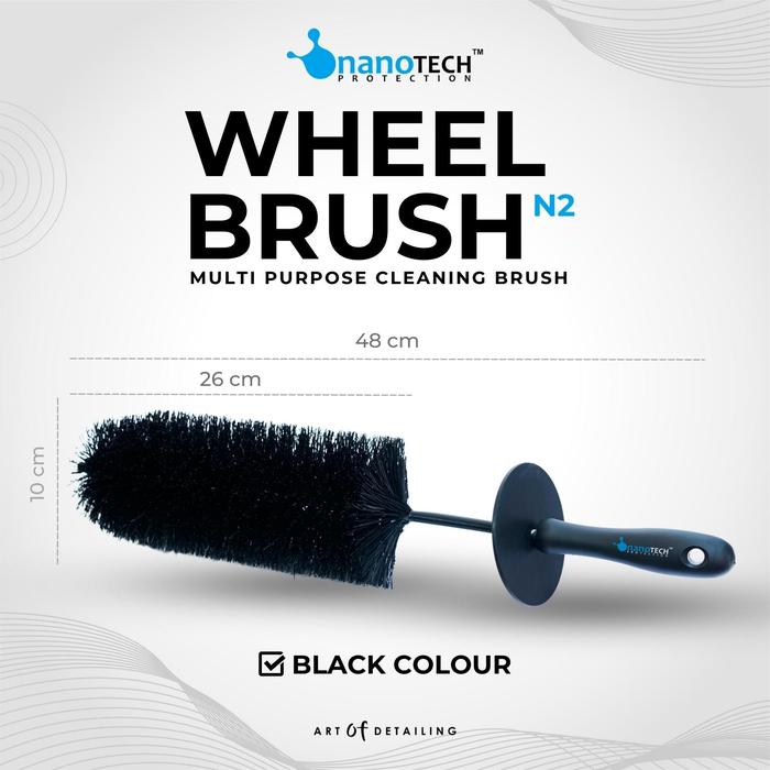 Gambar WHEEL BRUSH DETAILING - nanoTECH PROTECTION - SIKAT PEMBERSIH VELG MOBIL MOTOR - KUAS DETAILING BRUSH - KUAS MESIN - SIKAT KNALPOT - SEMIR BAN - TIRE DRESSING - PURE TIRE GEL Car - Hitam dari nanoTECH PROTECTION undefined Tokopedia