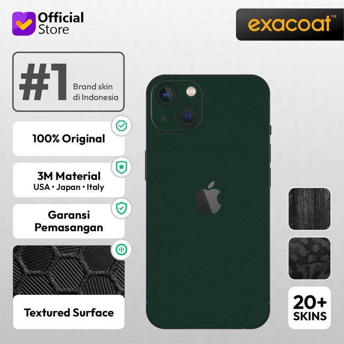 Gambar Exacoat iPhone 13 Compatible Premium 3M Skin / Garskin - Model Cut - Emerald Green dari Exacoat undefined Tokopedia