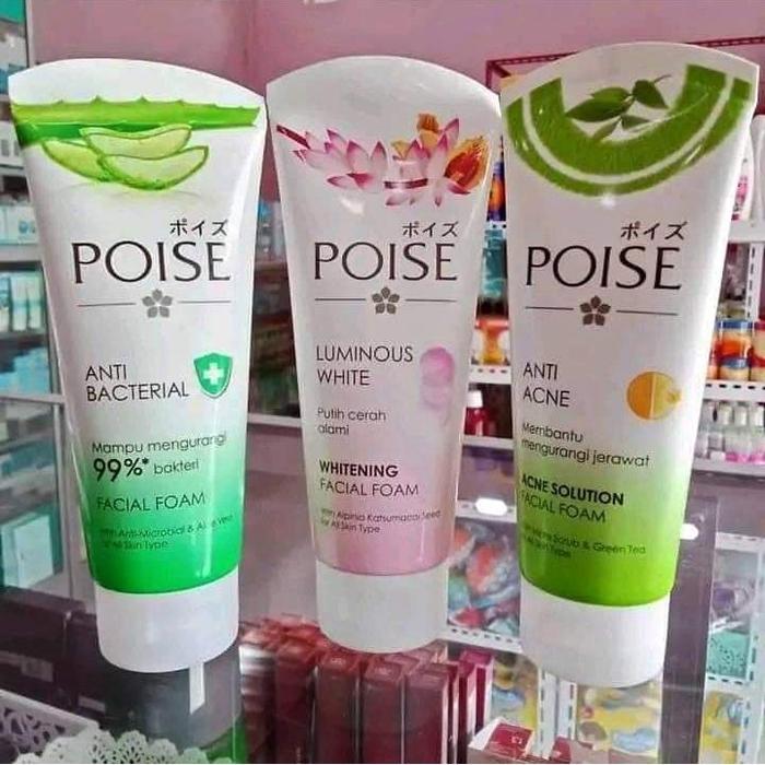 Gambar poise facial foam 100gr - anti bacterial dari AB Ols undefined Tokopedia