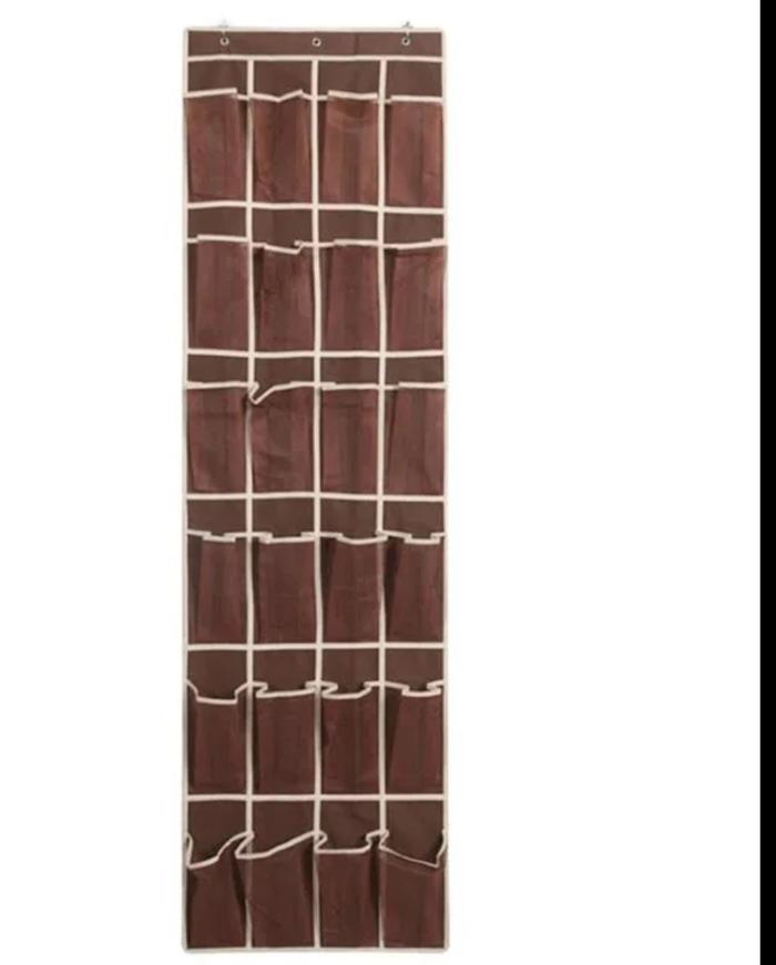 Gambar Rak Organizer Sepatu Gantung Dinding - Cokelat dari Mohagaid undefined Tokopedia