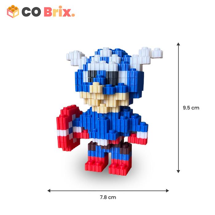 Gambar (COD) Mainan Anak Micro Block Karakter Marvel Disney Anime Kartun Lucu - Captain Amerika dari Co Brix undefined Tokopedia