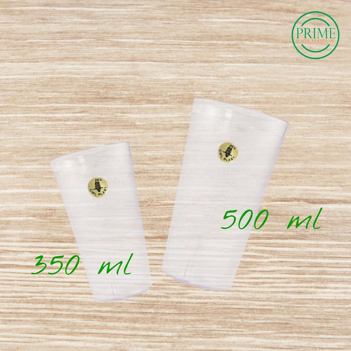Gambar Owl Plast Gelas Plastik Gelas Cafe Gelas Bagus Gelas Es 500 ml dari Prime Plastic Houseware undefined Tokopedia