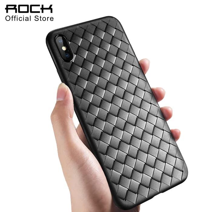 Gambar ROCK Case iPhone XS Max - Weaving Weave Phone Casing Silicone - Merah dari ROCK INDONESIA undefined Tokopedia